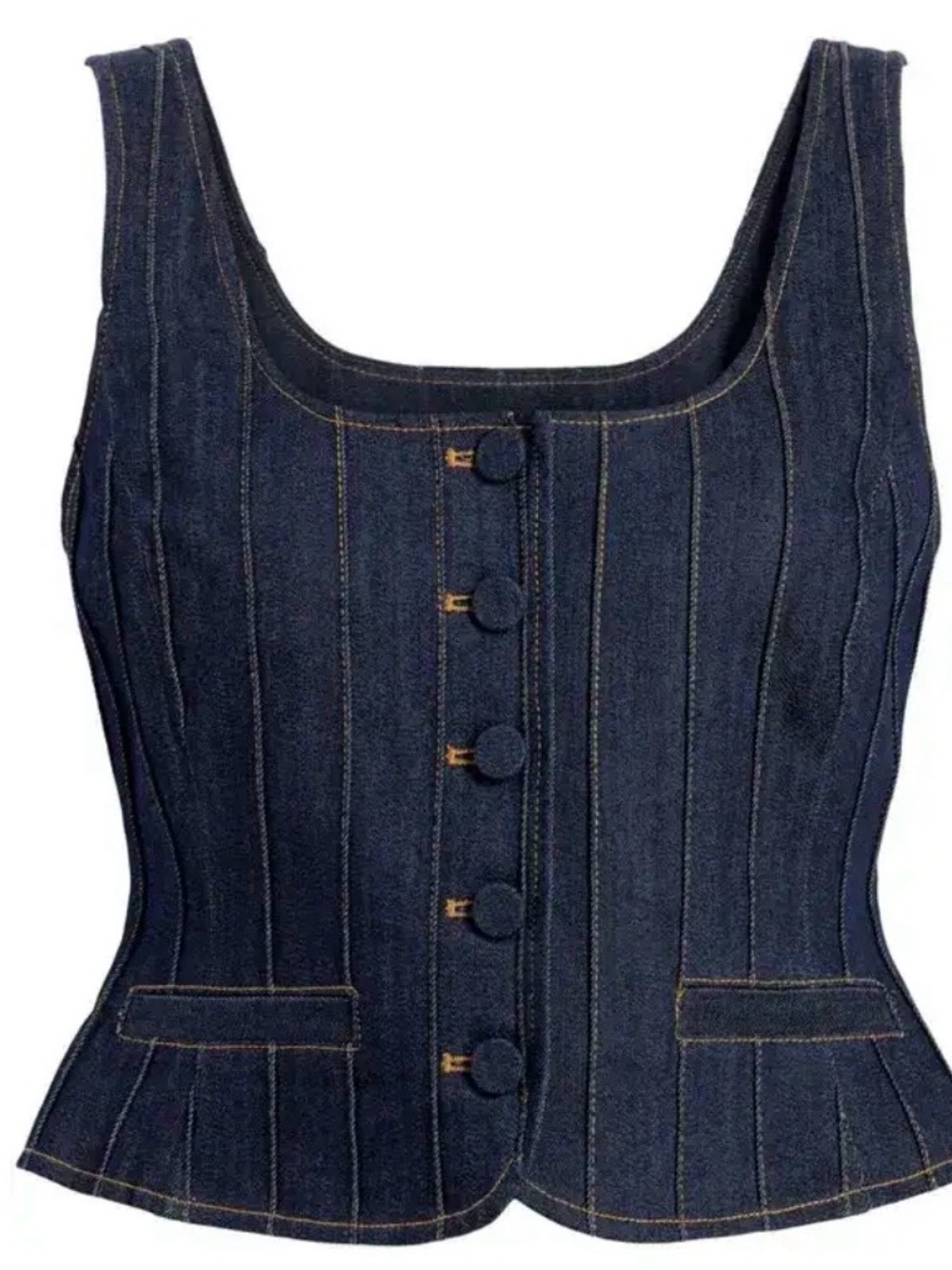 Cinq a Sept Rowena Denim Top, S